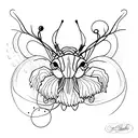 Grasshopper tattoo design idea