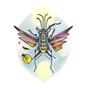 Grasshopper tattoo design idea