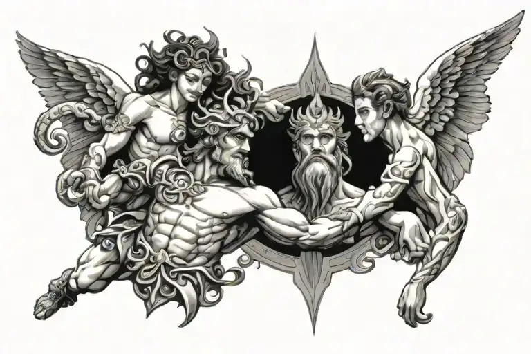 Gods of Olympus tattoo design idea