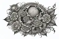 the grey by bad omens songs inspired tattoo design idea