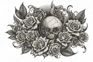 the grey by bad omens songs inspired tattoo design idea