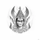 Mahadev tattoo design idea