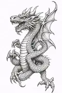 gay pride firedragon tattoo design idea