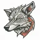 alpha wolf   tattoo design idea