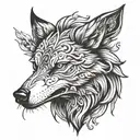 alpha wolf   tattoo design idea