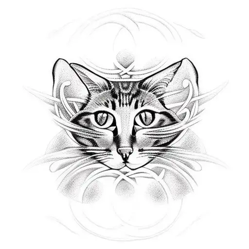 ladybug vine cat trinity Celtic tattoo design idea