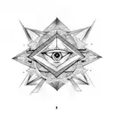 third eye illuminati  tattoo design idea