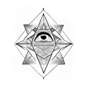 third eye illuminati  tattoo design idea