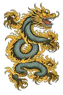Japanese Yakuza dragon tattoo design tattoo design idea