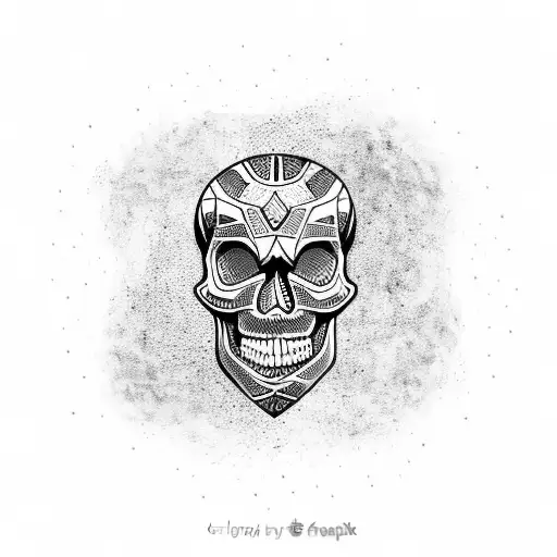 Skull tattoo design idea