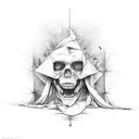 scratch marks reveling the word self  tattoo design idea