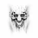 scratch marks reveling the word self  tattoo design idea