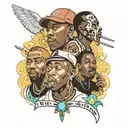 Tyler the creator, Kanye west and Travis Scott  tattoo design idea