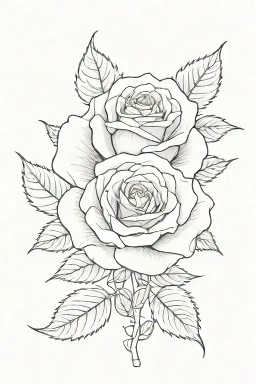 rose with name Janice in cursive as the stem with the date 1975 - 2018 as Roman numerals on forarm tattoo design idea