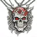 berserk anime skull behelit necklace tattoo design idea