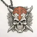 berserk anime skull behelit necklace tattoo design idea