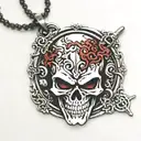berserk anime skull behelit necklace tattoo design idea