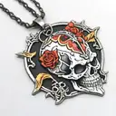 berserk anime skull behelit necklace tattoo design idea