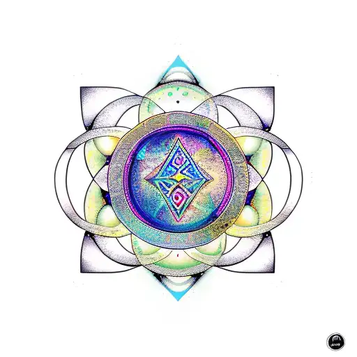 moon cycle Tantra  tattoo design idea