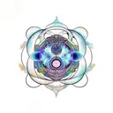 moon cycle Tantra  tattoo design idea