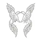 matching tattoos for a best friend who was torn away at a young age  tattoo design idea