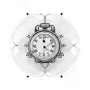 old watch broken  tattoo design idea