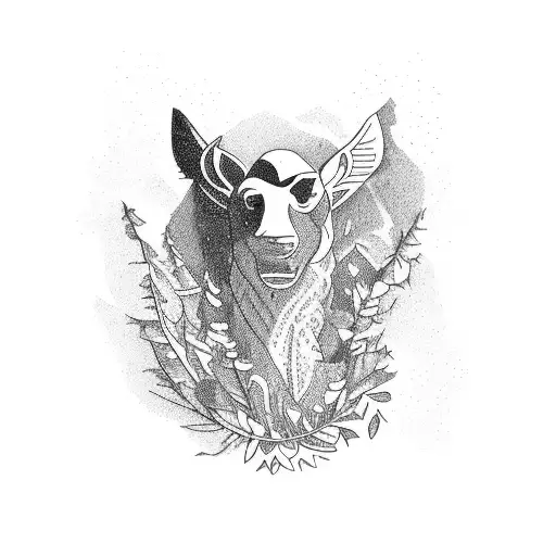 the word "glencorse" in abstract ways, with some Scottish Heather and the outline of a glen and resevoir tattoo design idea