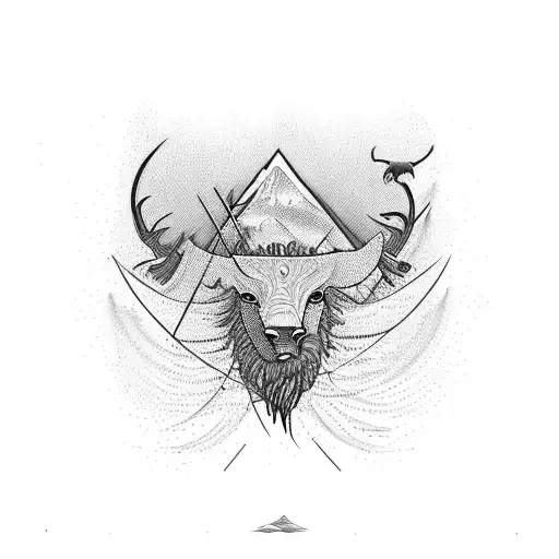 the word "glencorse" in abstract ways, with some Scottish Heather and the outline of a glen and resevoir tattoo design idea