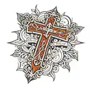 Christian, Psalms 6:12, cross design, original, modern and clean tattoo design idea