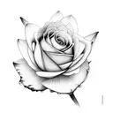 Rose Carnation Water Lily and Hawthrorn flowers combined tattoo design idea