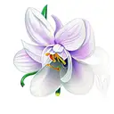 snowdrop, violet, daisy, Lily of the valley, holly, peony tattoo design idea