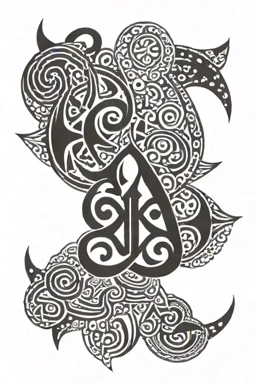endurance aya adinkra symbol tattoo design idea