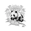 panda tattoo design idea