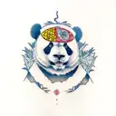 panda tattoo design idea