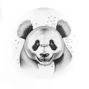 panda tattoo design idea