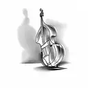 Jazz Double Bass tattoo design idea