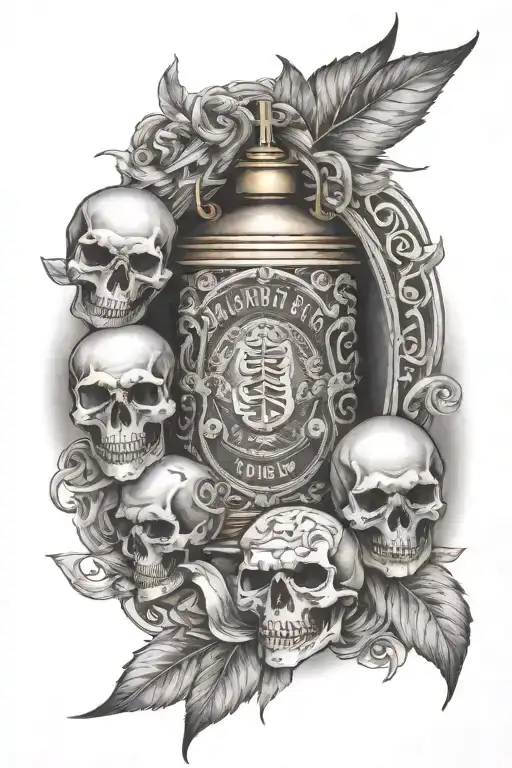 Something in memory of my brother, has to have something symbolizing money, happiness and alcohol tattoo design idea