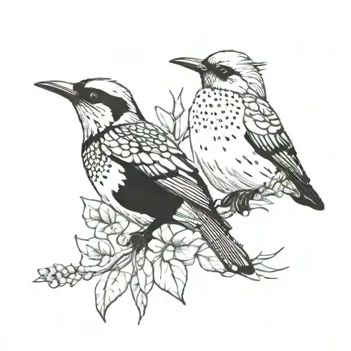 Motacilla Alba and Lucía tattoo design idea