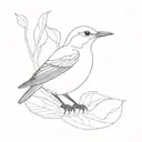 Motacilla Alba tattoo design idea