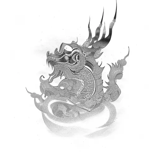 Letras chinas tattoo design idea