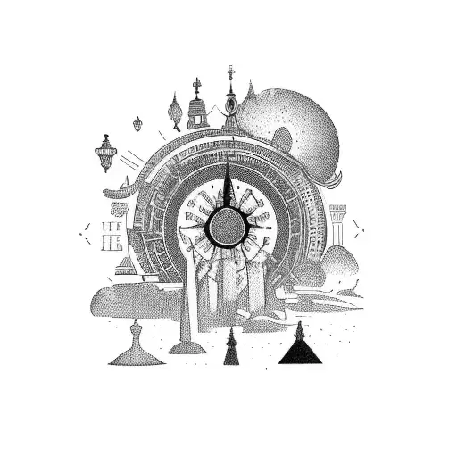 post card that reminds us on our stay in Lisbon  tattoo design idea