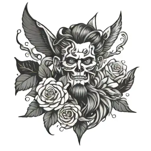 self-made man tattoo design idea
