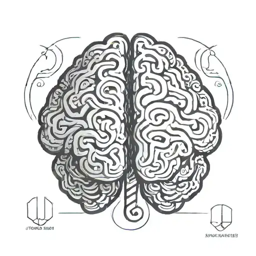 Rational Mind Symbol: A stylized brain or a thought bubble. Represents your mental abilities and your drive to find answ tattoo design idea