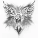 Phoenix tattoo design idea
