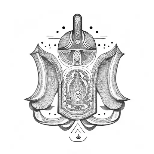 Hamsa Symbol tattoo design idea