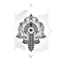 Hamsa Symbol tattoo design idea