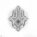 Hamsa Symbol tattoo design idea