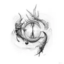 Creation of Adam tattoo design idea