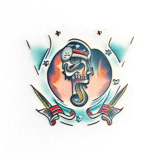 man's ruin pin up  tattoo design idea