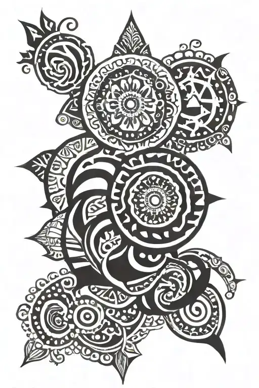 henna design tattoo design idea